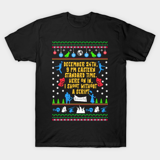 Broadway Ugly Christmas Sweatshirt T-Shirt by KsuAnn